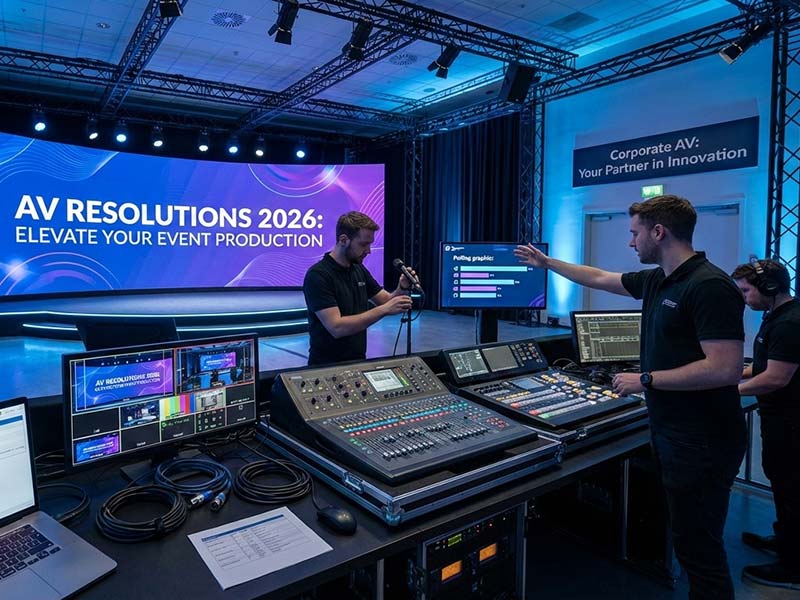 Featured image for “AV Resolutions: 7 Ways to Improve Your Event Production in 2026”