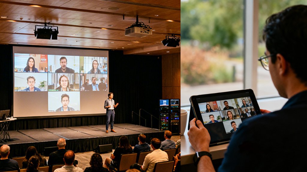 A Event with a video meeting