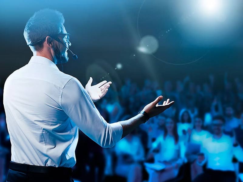Man giving speech