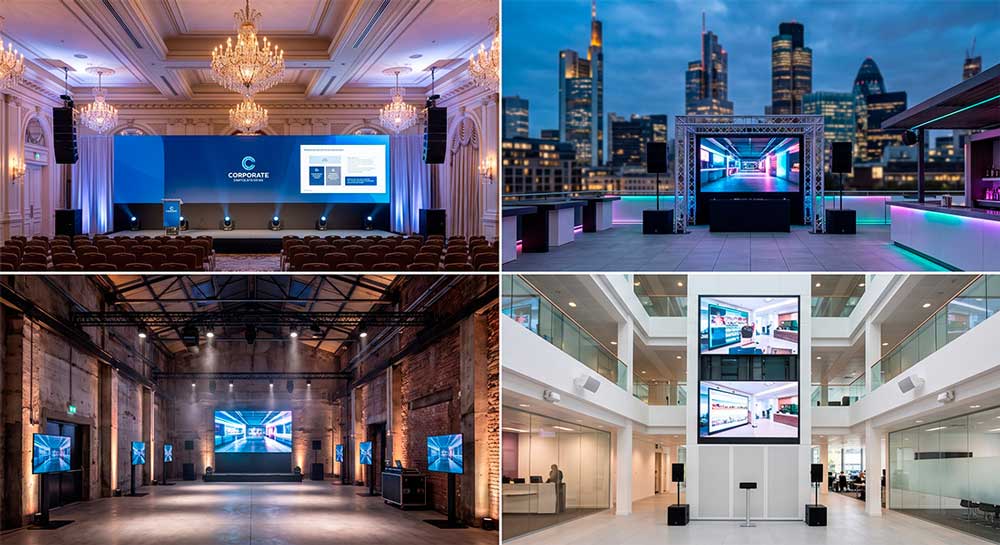 corporate event Screens